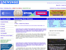 Tablet Screenshot of it-newswire.com